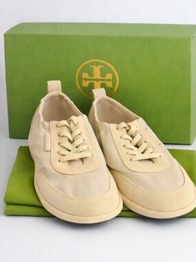 BRAND NEW IN BOX - Tory Burch Ballet Sneakers in Light Dune / Praline